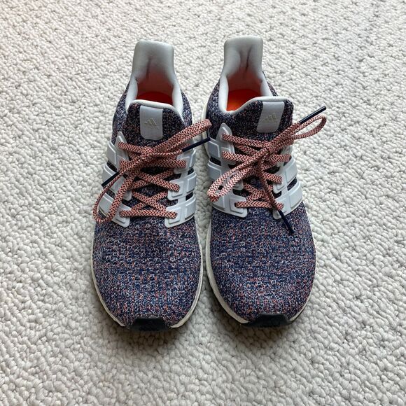 Adidas Blue Multicolor Ultra Boost 4.0 (BB6148) Women's Running Shoes Size 9 - Picture 6 of 16
